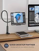 FATE TO FATE Gooseneck Tablet Holder Universal 360° Flexible Bed Mount view 6