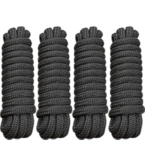 Dock Rope Storage Dock Organization JSP Black Dock Piling Line Holders - 4 Pack Marine ...