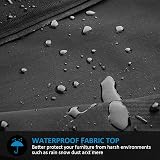 Estefanlo Parasol Cover Waterproof Windproof 210D Oxford Extra Large Cantilever view 5