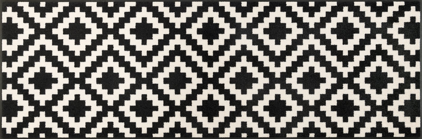 Wash + Dry Door Mat Surface: 100% Polyamide, black, 60 x 180