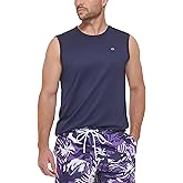 Calvin Klein Men's Standard UPF 40+ Sleeveless Quick Dry Swim Shirt