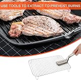 PEUTIER Stainless Steel Grill Rack for Ninja Woodfire BBQ Smoker Camping view 6