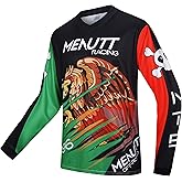 MENUTT Racing Men's Long Sleeve Off-Road Mexico Jersey Mountain Bike MTB Jersey Downhill&Motocross Shirts