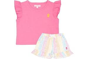 Tommy Bahama Girls 2-Piece Set - Tank Top & Shorts - Casual Summer Outfit for Kids