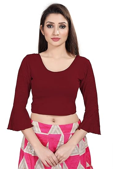 Women's Festive Cotton Lycra Readymade Saree Blouse