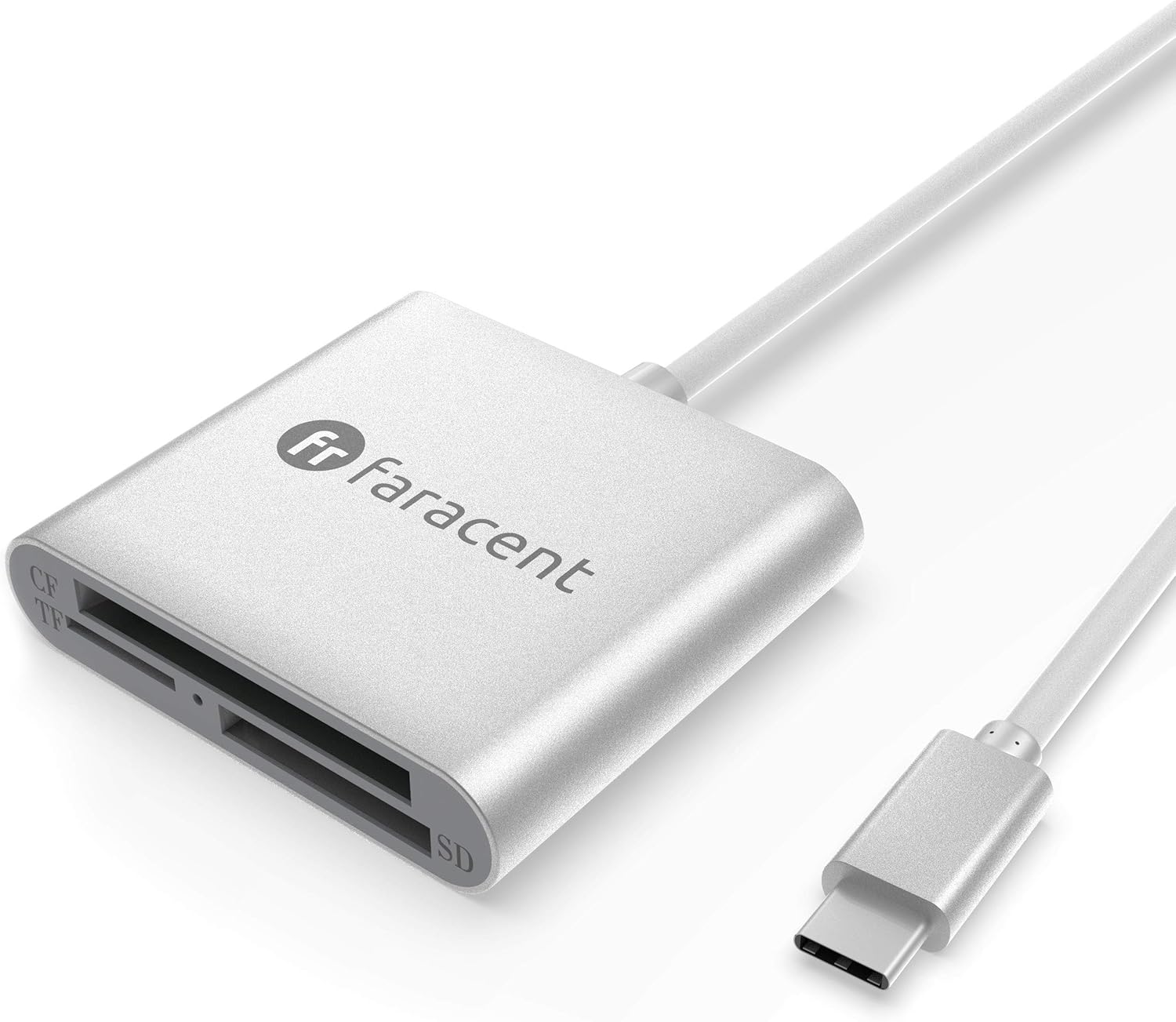 Faracent USB C Thunderbolt 3 CF/SD/Micro SD Memory Card