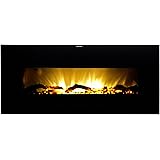 Warm House VWWF-10306 Valencia Widescreen Wall-Mounted Electric Fireplace with Remote Control