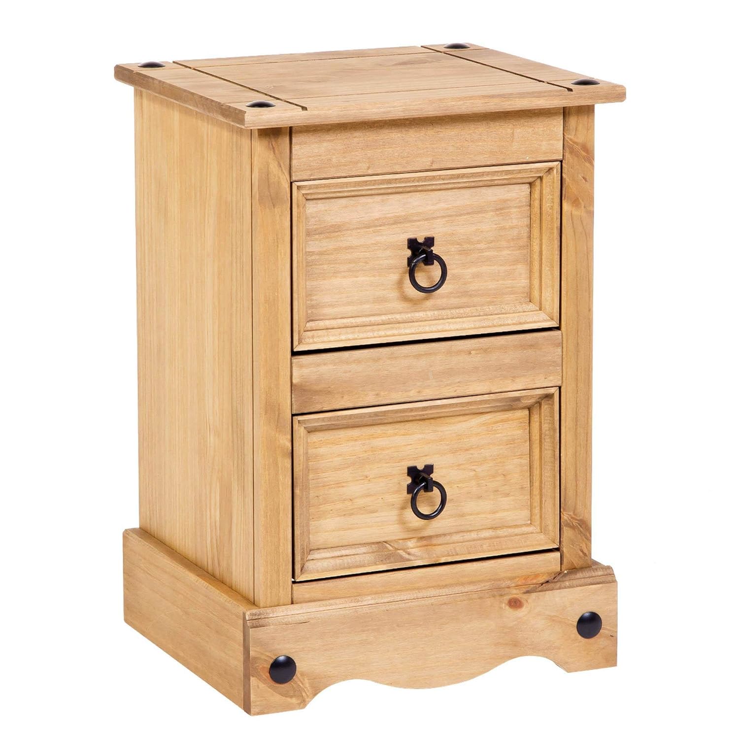 Bedside Tables Cabinets Corona Solid Mexican Pine Narrow 3