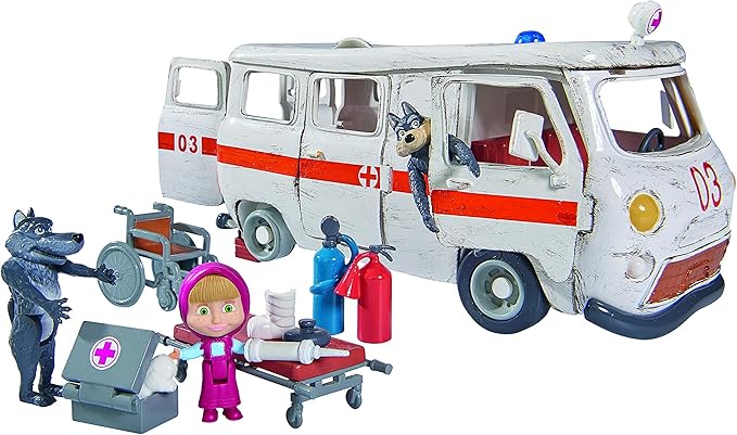 masha and the bear ambulance playset
