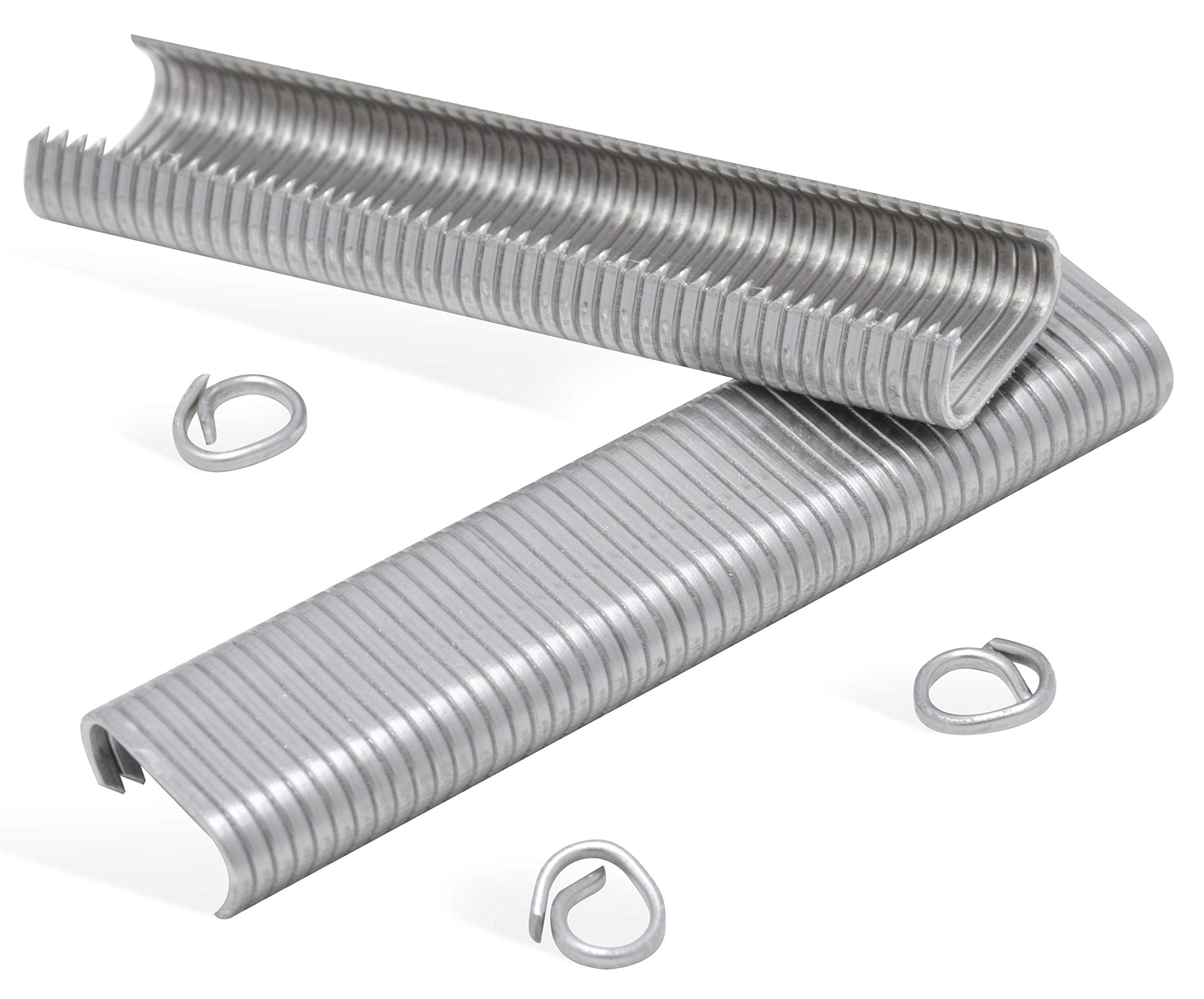 REGUR OK 20 V2A - Stainless steel C-wire rings for attaching nets, gabions and wireframes - 1,000 pieces