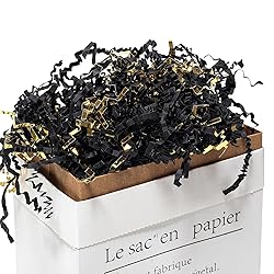 Mefleet 1 LB Crinkle Cut Paper Shred Filler Black