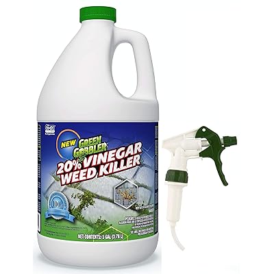 Green Gobbler Vinegar Weed &amp; Grass Killer | Natural and Organic Weed &amp; Grass Killer | Pet Safe | 1 Gallon