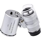 60X mini illuminated Jeweler LED UV Lens Loupe with Kare and Kind retail package (60X)