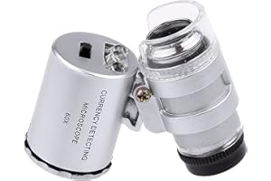 KARE & KIND 60X Mini Illuminated Jeweler LED UV Lens Loupe with Kare and Kind Retail Package (60X)