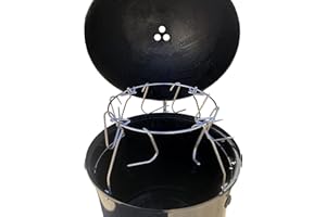 PIT BARREL COOKER CO. Pit Barrel Cooker Hanging System for 18 Inch Weber Smokey Mountain | Increased Cooking Capacity Hooks | Achieve Pit Barrel Style Results | Compatible Only with 18" Weber Smokey Mountain | Made in USA