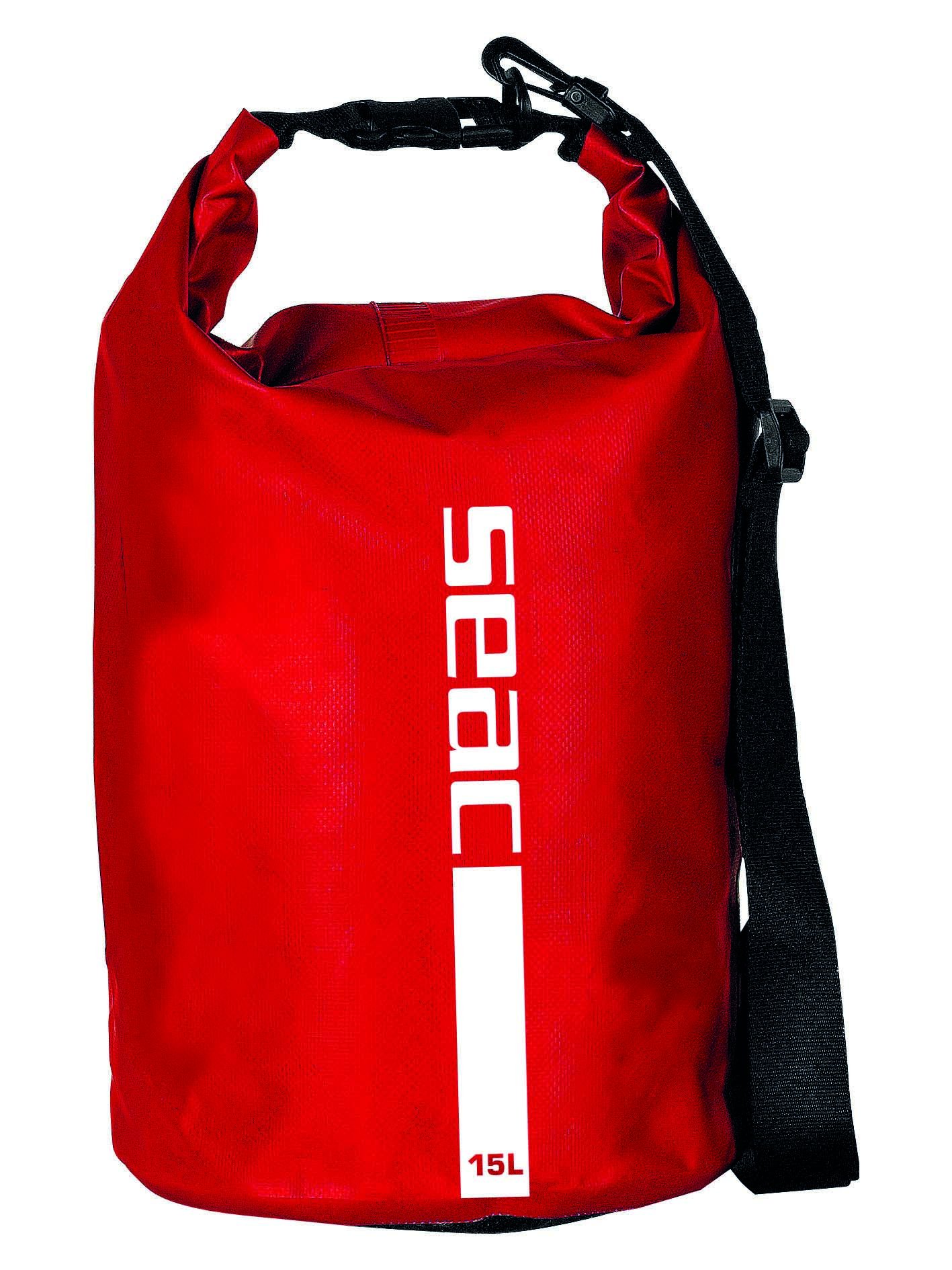 Seac Dry Bag for Diving, Fishing, Boating and Outdoor Activities, 15 lt, red