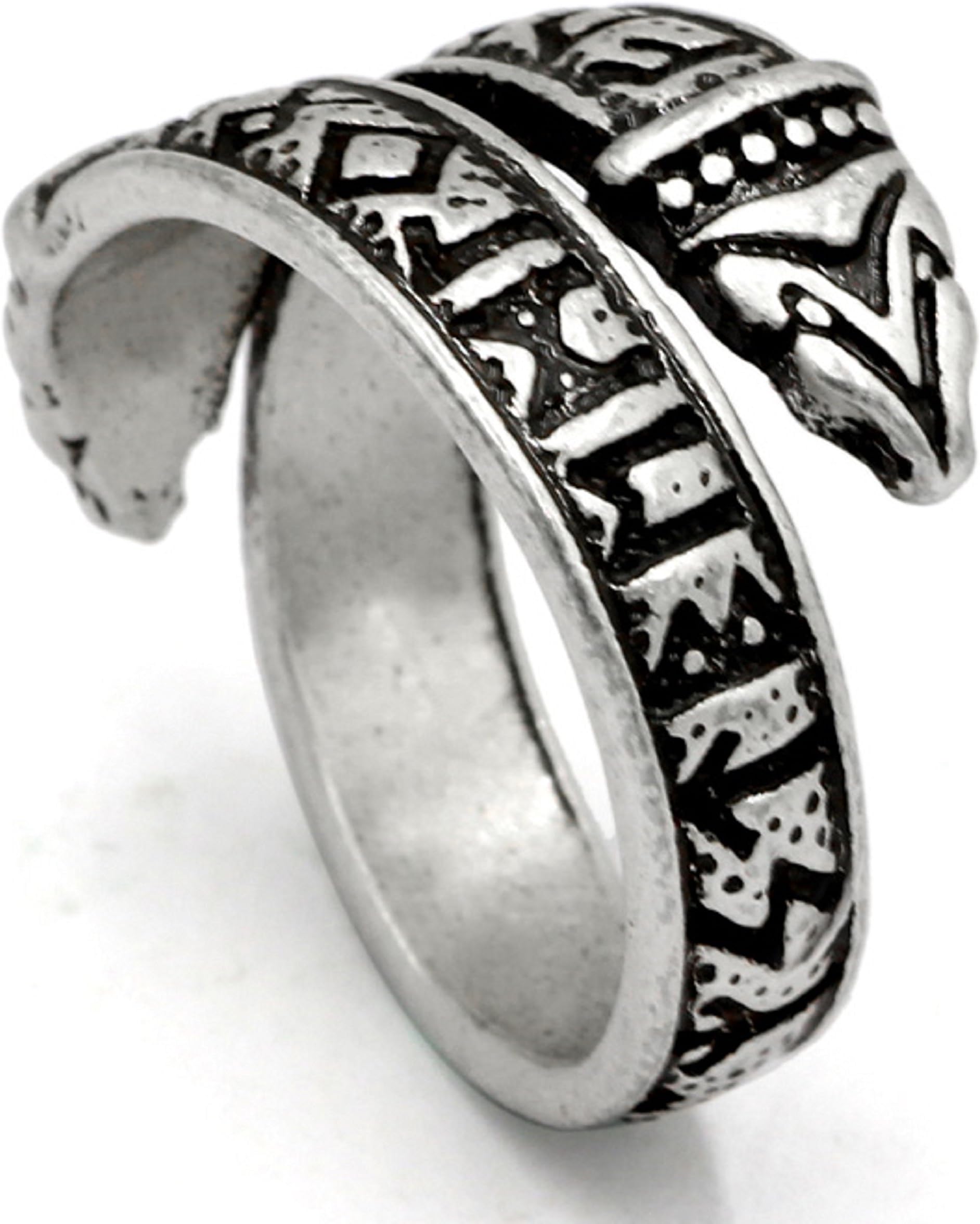 Men Adjustable Norse Viking Celtic rune Dragon Viking Runes Elder Futhark Ring