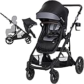 Baby Trend Morph Single to Double Modular Stroller, Dash Black