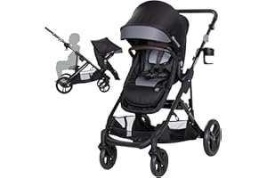 Baby Trend Morph Single to Double Modular Stroller, Dash Black