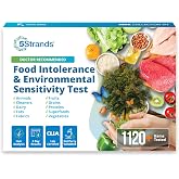 5Strands Food Intolerance &amp; Environmental Sensitivity Test for All Ages | 1120 Items Tested, Hair Sample At-Home Collection, Results In 4 Days, Identify Stressors &amp; Optimize Your Health &amp; Wellness