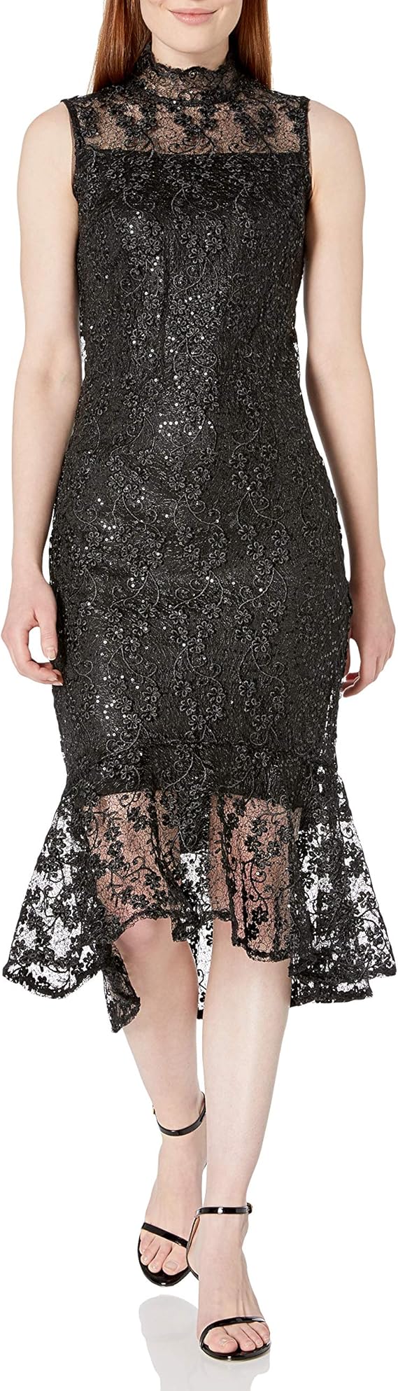 Calvin Klein 卡尔文克莱因 CK 无袖蕾丝连衣裙 6码3折$49.91 海淘转运到手约￥364