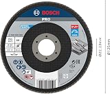 Bosch 1x PRO Metal X571 Flap Disc 125 mm 60 Grit Angled for Small Grinders view 2