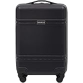 Travelers Club Skyline Spinner Luggage, Black, 20-Inch Carry-On