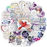 50 PCS in Loving Memory Stickers &ndash; Memorial Decals, Handmade Because Someone We Love is in Heaven, Journaling, Car Stickers, Laptop, Water Bottle, Inspirational Quote Sticker Pack