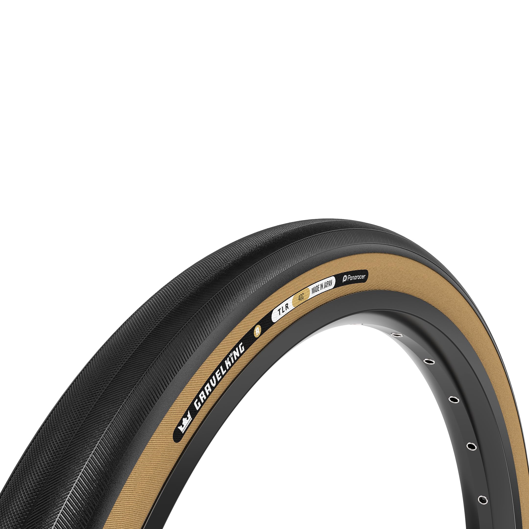 Panaracer Gravelking Slick R-Line TLR Tubeless Ready Folding Tyre - ZSG Gravel Compound -Puncture Resistant - Beadlock Technology - 120Tpi TuffTex-R Casing - Gravel Cycling Tyre