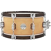 PDP Concept Classic Snare Drum, 6.5x14, Natural/Walnut Hoops