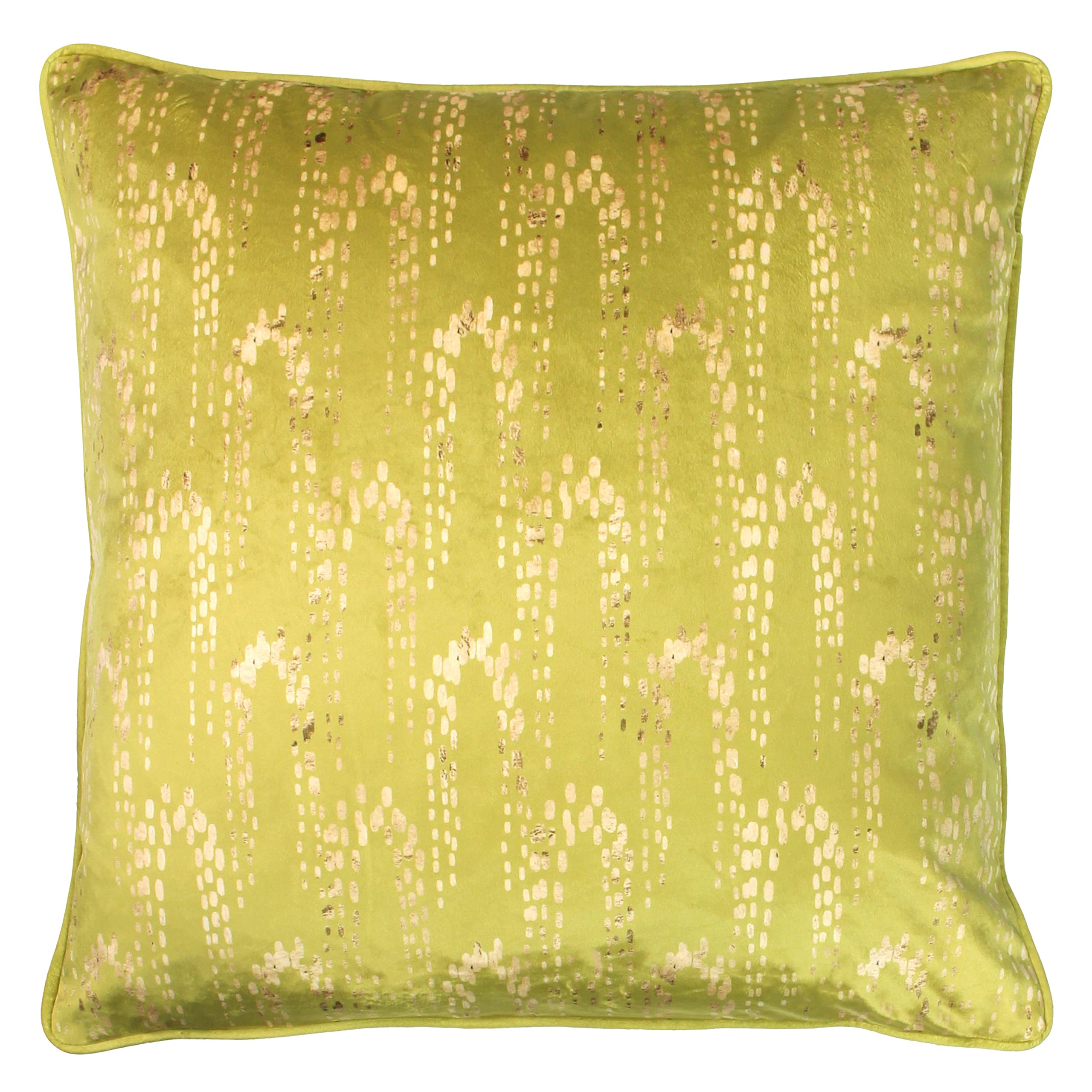 furn. Wisteria Feather Filled Cushion, Polyester, Chartreuse