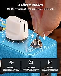 LEKATO Mini Pitch Shifter Pedal, Harmonizer Guitar