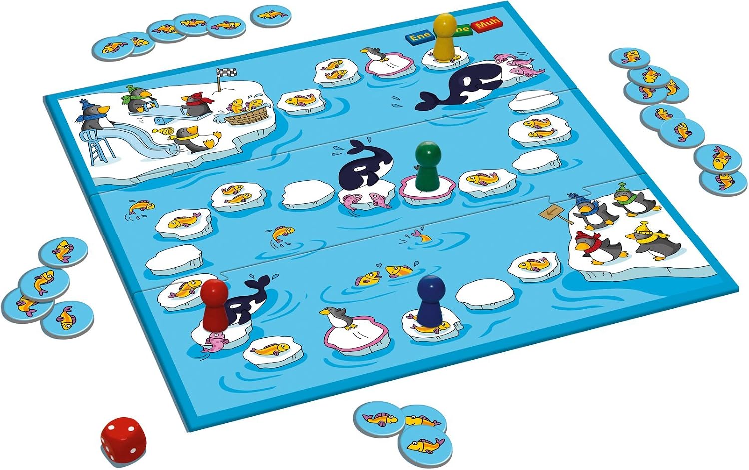 Schmidt Spiele 51291 - Ene mene MUH, Disco, Pinguino.