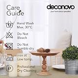 Deconovo Rectangle Tablecloth Faux Linen 59x95in Water Resistant Wipeable view 6