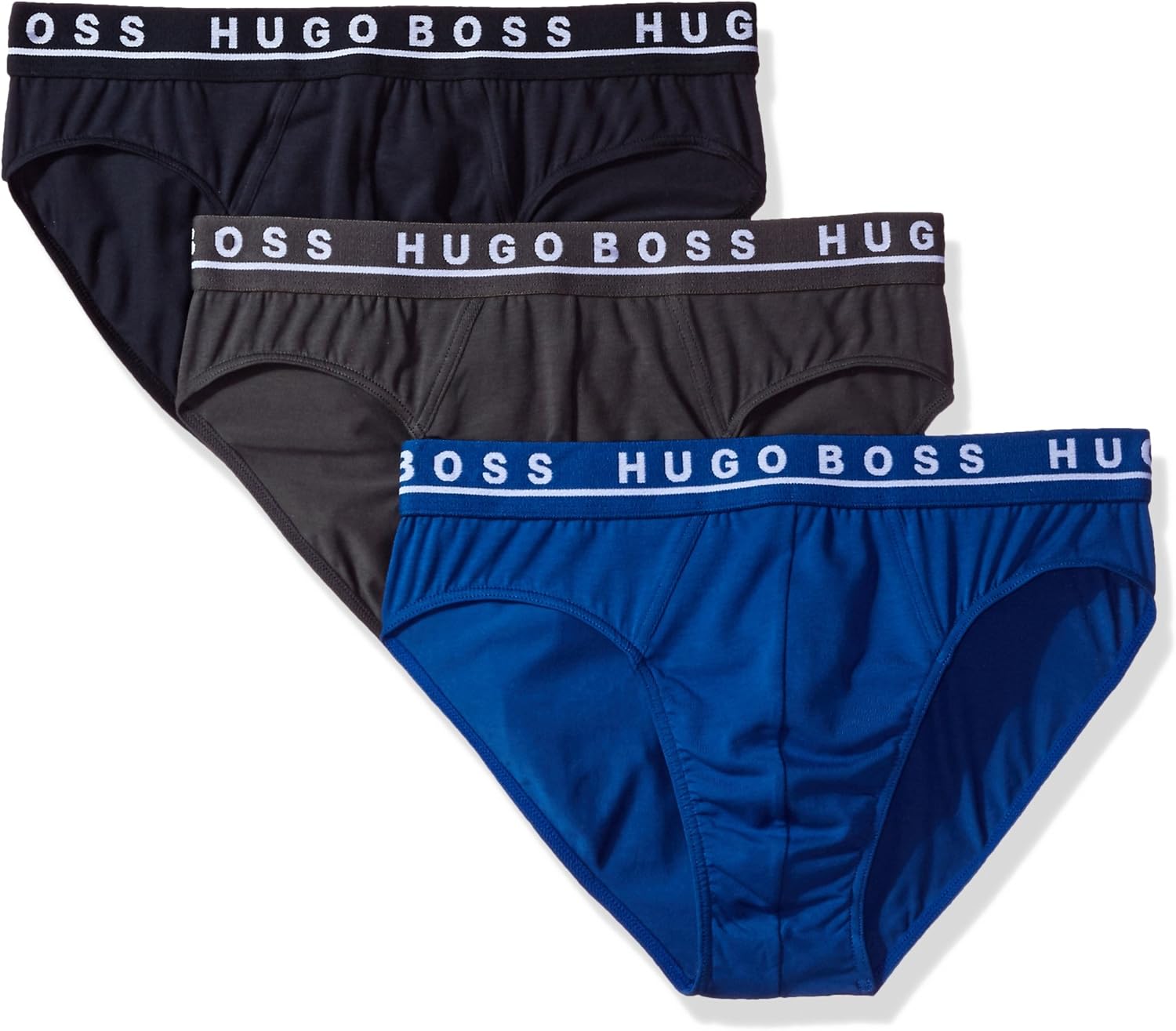 HUGO BOSS Men's 3-Pack Classic Regular Fit Stretch Briefs at  Men’s Clothing store