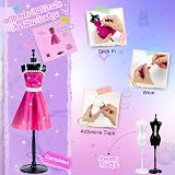 GOLMUD 1000+ Fashion Designer Kit for Girls Sewing Kit with 4 Mannequins view 4
