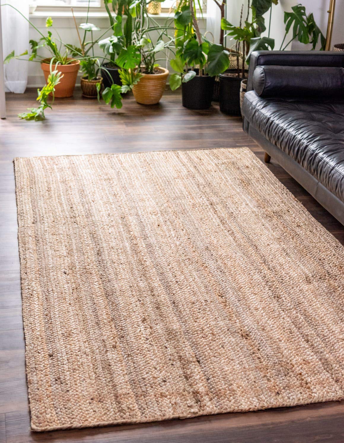 Photo 1 of ***SIMILAR ITEM***Unique Loom Braided Jute Collection Area Rug - Dhaka (9' x 12' 2" Rectangle, Natural)