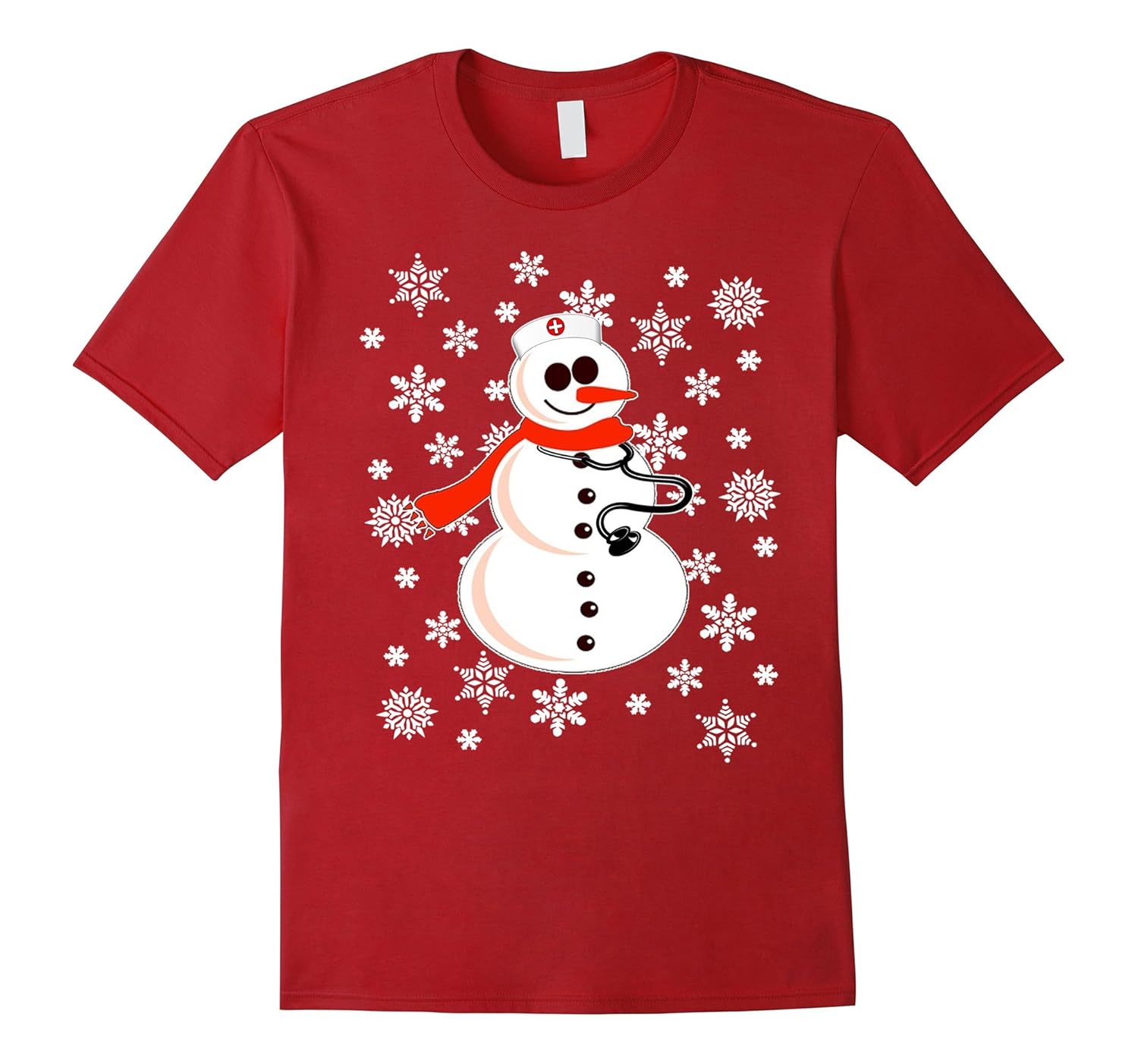 Christmas Shirt for Nurses and Doctors - Snowman-Rose