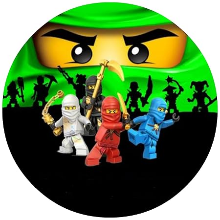 Tortenaufleger Tortenfoto Aufleger Foto Bild Ninjago (19) rund ca. 20 cm *NEU*OVP*