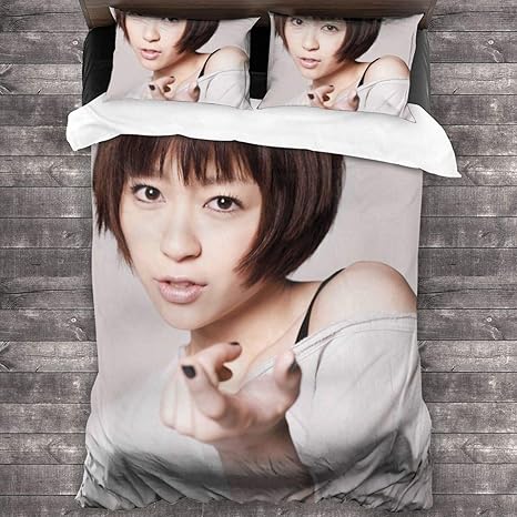 Amazon 宇多田 ヒカル うただ ヒカル 1 潮流 ファッション 布団カバー 3点セット 寝具用品 ベッドカバー 保温する 優しい肌触り 柔らかい通気性 抗菌 防臭 四季通用 寝具カバーセット オンライン通販