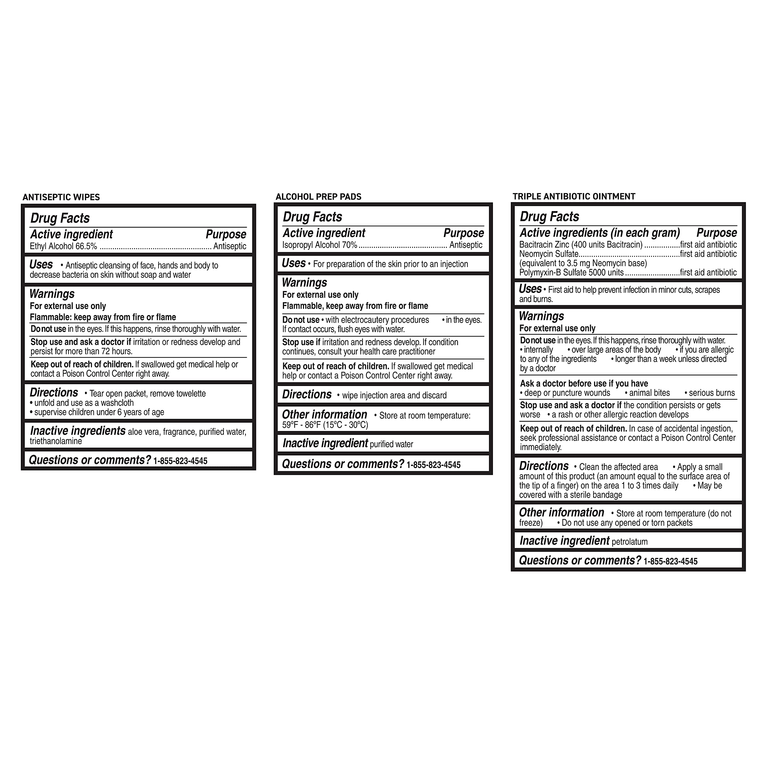 Care Science First Aid Kit, 110 Pieces Professional Use For Travel