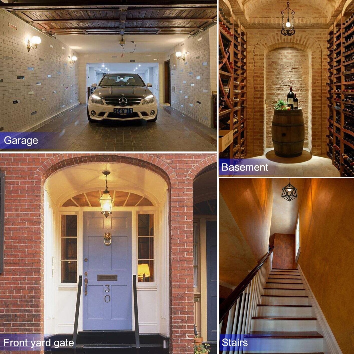 Torkase 12W Motion Sensor Light Bulb, Built-in Infrared Sensor and Light Sensor, Dusk to Dawn, Plug and Play, Auto on/off, 95% Energy Saving, A19/120V for Porch Garage Stair Yard (Cool White-2PACK)