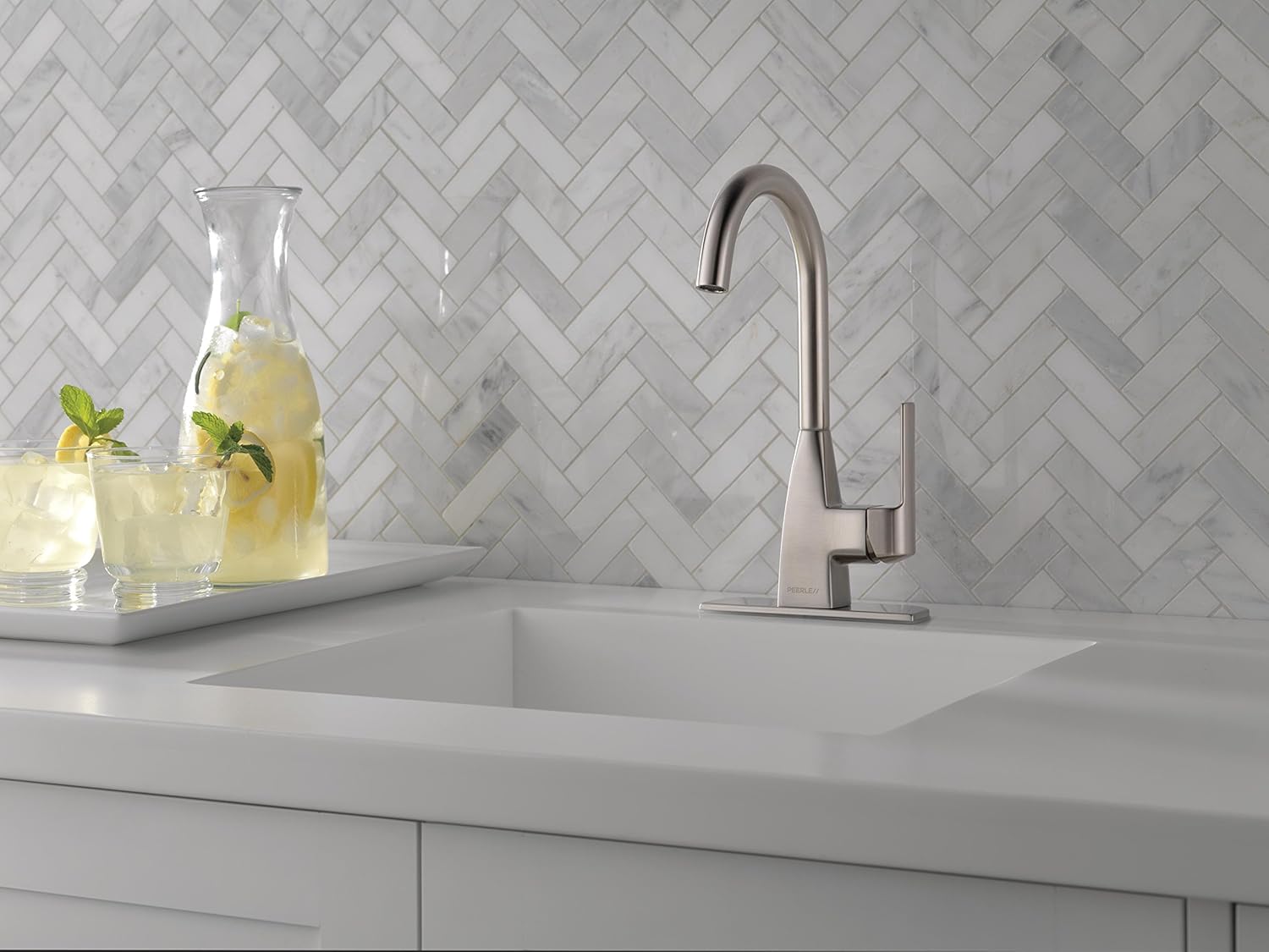 Peerless Xander Single-Handle Bar-Prep Kitchen Sink Faucet, Stainless P1819LF-SS - - 