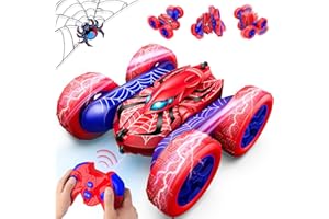 SYOKZEY RC Cars Remote Control Car, Double Sided 360°Flip 4WD Rechargeable RC Drift Car,Toys for 3-12 Year Old Boys,Toys for Ages 5-7 Toys for Ages 8-13 Christmas Basket Stuffers (Red)