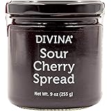 Divina Sour Cherry Spread Jam, 9 Ounce
