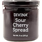 DIVINA Sour Cherry Spread Jam, 9 oz