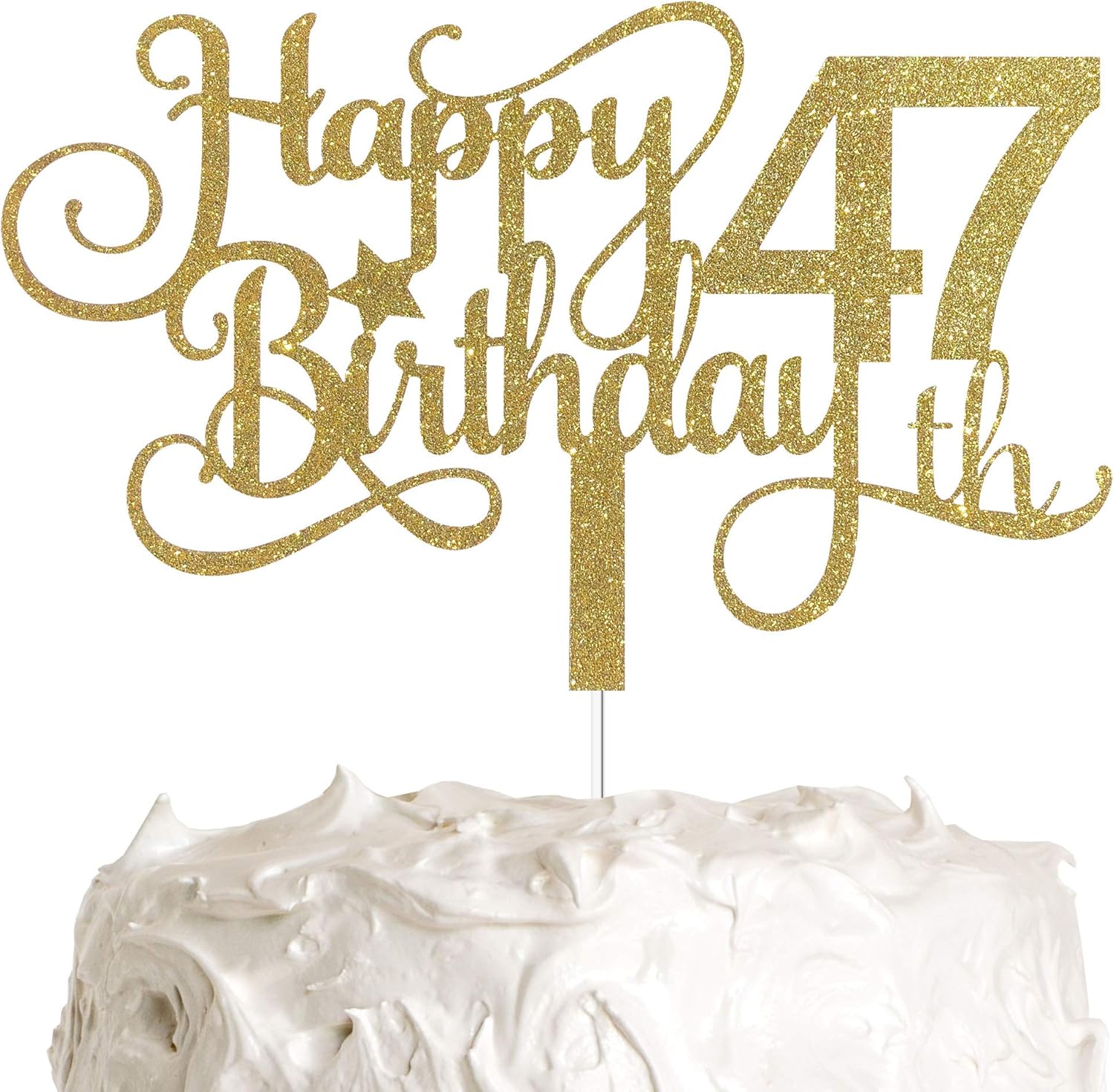 Alpha K Gg 47th Birthday Cake Topper 47th Birthday Party Decorations Happy 47th Birthday Cake Topper Party Supplies Toys Games Agtcorp Com