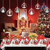 POPOYU 53Pcs Christmas Party Tableware Set for 16 Guests with Tablecloth view 7