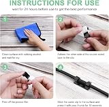 URAQT Cable Tidy Clips 40PCS Self-Adhesive Wire Clips Black Cable Holder view 4