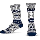 For Bare Feet NCAA unisex-adult Ugly Holiday Sweater Crew Sock Ncaa